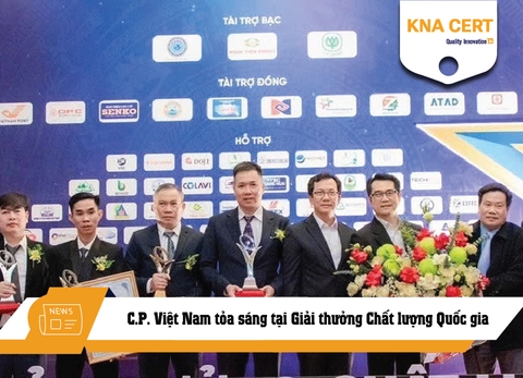 C.P. Việt Nam tỏa sáng tại Giải thưởng Chất lượng Quốc gia