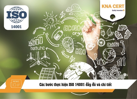 Quy trình các bước thực hiện ISO 14001 đầy đủ và chi tiết
