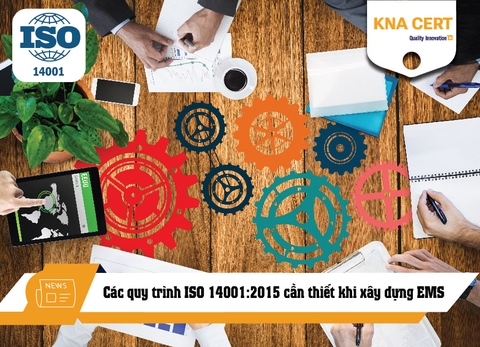Các quy trình ISO 14001:2015 cần thiết khi xây dựng EMS