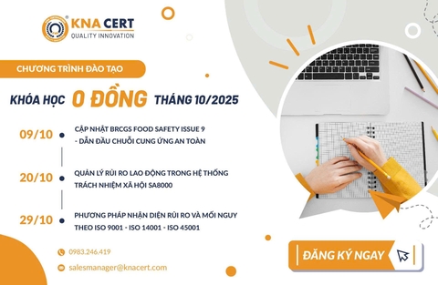 CHƯƠNG TRÌNH ĐÀO TẠO 0 ĐỒNG THÁNG 10 NĂM 2025 TẠI KNA CERT