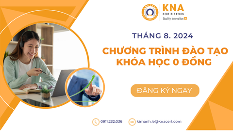 Chương trình Đào Tạo trong tháng 8 năm 2024 tại KNACERT