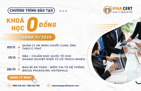CHƯƠNG TRÌNH ĐÀO TẠO 0 ĐỒNG THÁNG 11 NĂM 2025 TẠI KNA CERT 