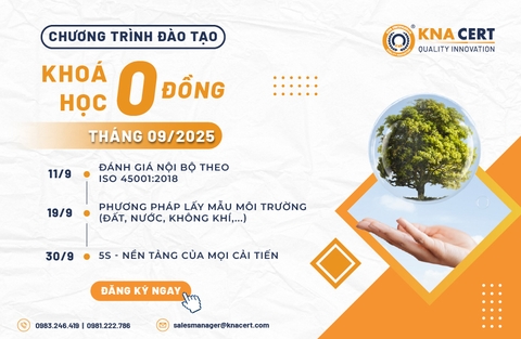 Chương trình đào tạo 0 đồng tháng 09 năm 2025 tại KNA CERT