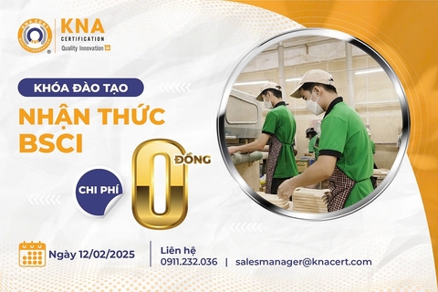 Khóa học 0 đồng T02/2025 về Tiêu chuẩn BSCI 
