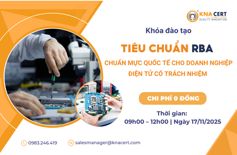 Khóa học 0 đồng Tháng 11/2025 “RBA – Chuẩn mực quốc tế cho doanh nghiệp điện tử có trách nhiệm”