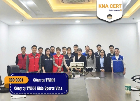 KNA CERT đào tạo ISO 9001 cho Công ty TNHH Kido Sports Vina