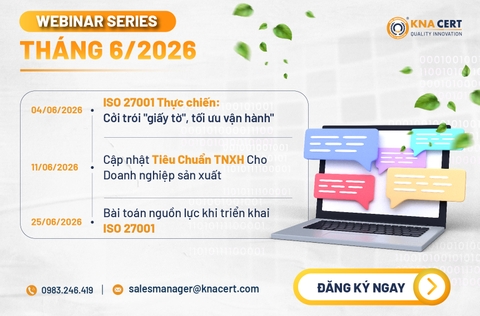 CHUỖI WEBINAR 0 ĐỒNG THÁNG 06 NĂM 2026 TẠI KNA CERT 