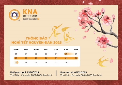 Thông báo Lịch nghỉ Tết Nguyên Đán Ất Tỵ 2025