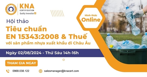 Thư mời tham dự Hội Thảo “Tiêu chuẩn EN 15343:2008 và thuế với sản phẩm nhựa xuất khẩu đi Châu Âu”