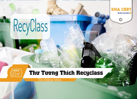 Thư tương thích RecyClass cho Bao bì nhựa tái chế bán thành phẩm