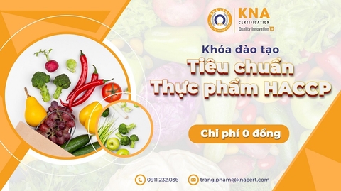 Khóa học 0 đồng T01/2024 về Tiêu chuẩn Thực phẩm HACCP