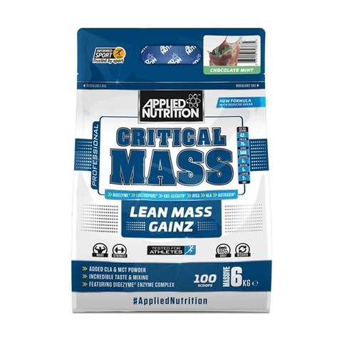 Sữa tăng cân Critical Mass Professional - Lean Mass Gainer Applied Nutrition 6kg - 3 mùi