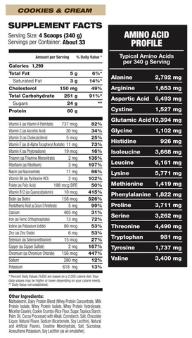 Sữa Tăng Cân Extreme Massive Mass Gainer 2.72kg 3 mùi