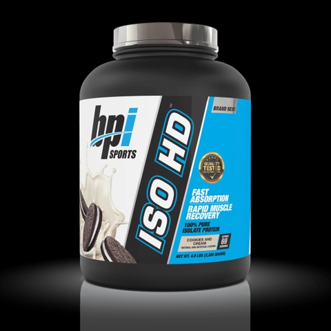 BPI ISO HD 4.8lbs (2.17kg) - 100% Pure Whey Protein Isolate, 3 Mùi