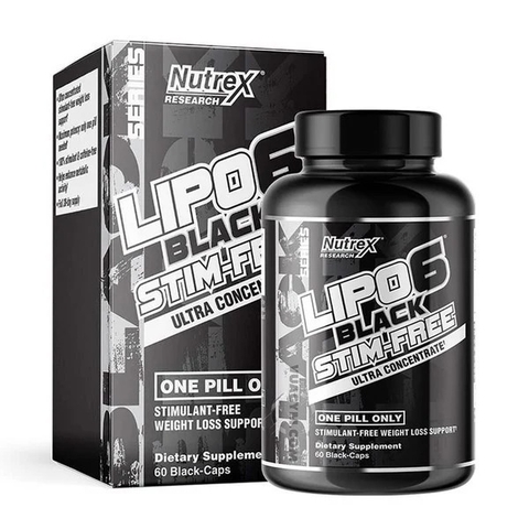 Viên Uống Đốt Mỡ An Toàn Nutrex Lipo-6 Black Stim-free 60 Viên