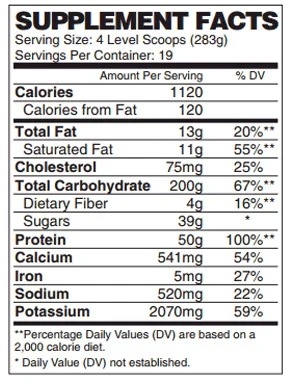 Sữa Tăng Cân Tăng Cơ Nutrex Mass Infusion 12lbs (5.54kg)