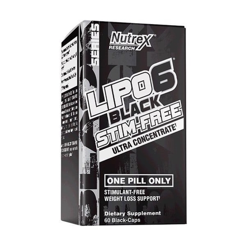 Viên Uống Đốt Mỡ An Toàn Nutrex Lipo-6 Black Stim-free 60 Viên