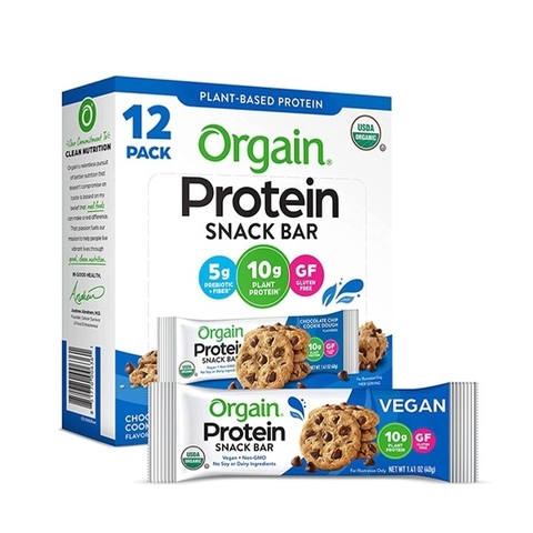 Bánh Protein Hữu Cơ - Orgain Protein Snack Bar, 40g/bar (12 Bars) gs