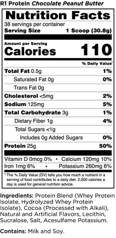 Sữa Tăng Cơ Giảm Mỡ Rule One Protein R1 Protein 30 -38 lần dùng