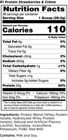 Sữa Tăng Cơ Giảm Mỡ Rule One Protein R1 Protein 30 -38 lần dùng