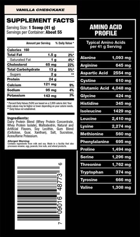 Sữa Tăng Cơ Elite Labs USA 100% True Whey 2.27kg - 4 mùi