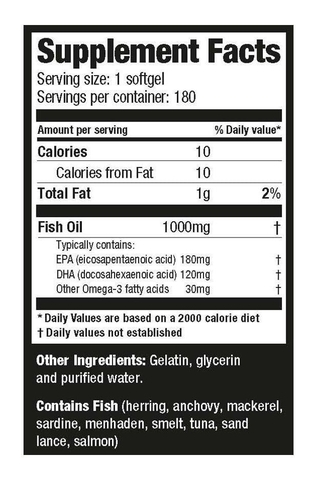 Viên Uống Dầu Cá Ultimate Nutrition Omega 3 - 180 Viên
