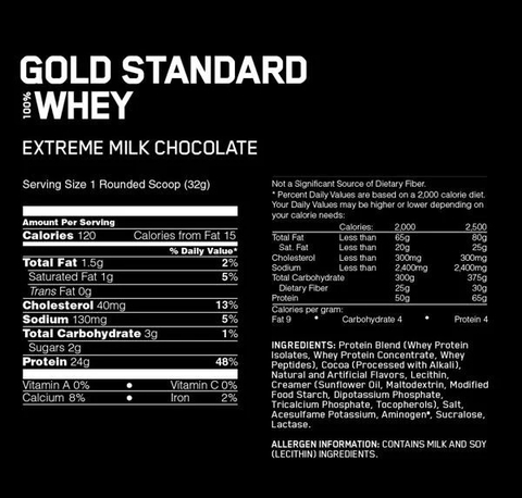 Sữa Tăng Cơ ON Gold Standard 100% Whey 5lbs (2.27kg) - 8 mùi