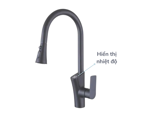 VÒI CHÉN CAO CẤP DÂY RÚT HIỂN THỊ NHIỆT ĐỘ B-GEM BG-008KX