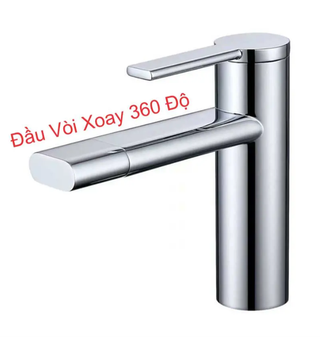 VÒI LAVABO XOAY 360 ĐỘ CAO CẤP B-GEM BG-3002C