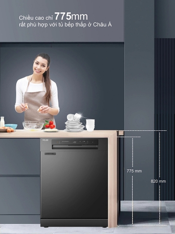 Máy Rửa Chén SPELIER SP-775DW-B