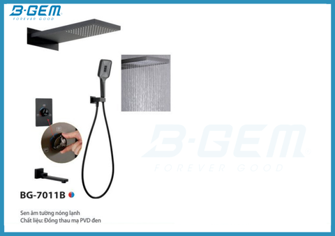 Sen Âm Tường Mạ PVD Đen Cao Cấp B-GEM BG-7011B