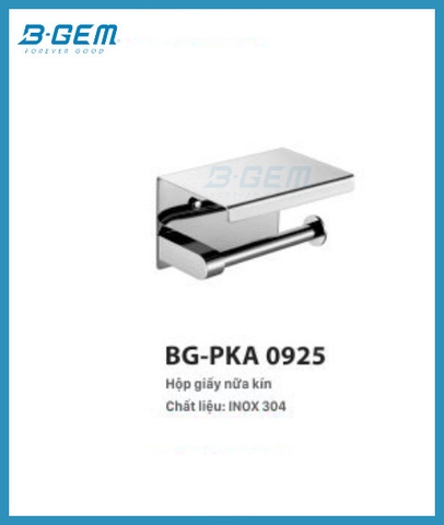 Hộp Giấy Nửa Kín INOX SUS304 Cao Cấp B-GEM BG-PKA0925