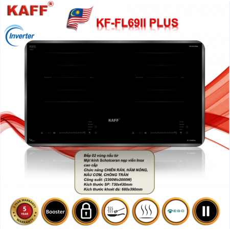 BẾP TỪ KAFF KF-FL69II PLUS INVERTER THÔNG MINH 2025