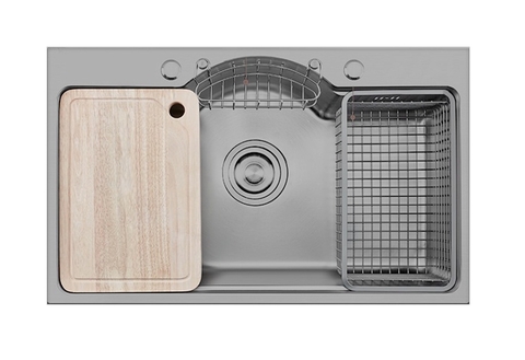 CHẬU RỬA INOX KAFF KF-PS7848-B