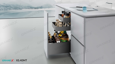 Giá Gia Vị Ba Tầng Độc Lập Titanium GrandX XS.40MT