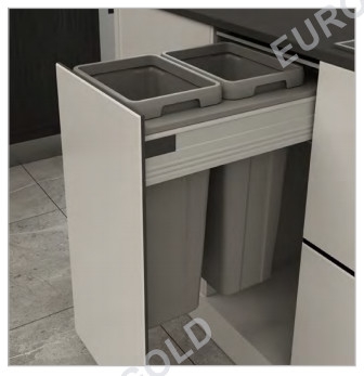 Thùng Rác Âm Tủ EUROGOLD BA400