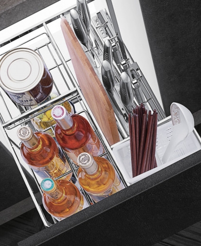 Giá Dao Thớt Chai Lọ Inox Nan Dẹt ROXANA R005 VIP