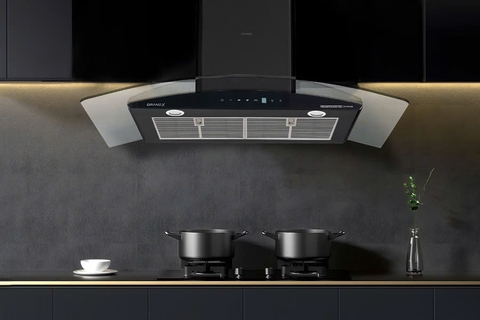 Máy Hút Mùi Kính Cong GRANDX GX H90C62B