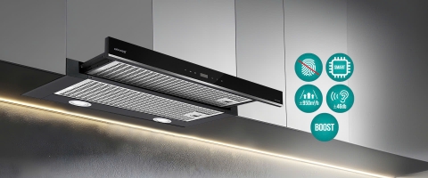 Máy Hút Mùi Âm Tủ GRANDX GX H90F58B