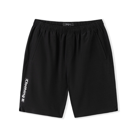 Quần Short Nam Vải Gió Thể Thao Macuzz Màu Đen Xám Chì Navy Siêu nhẹ, Siêu bền màu MQS002-122202