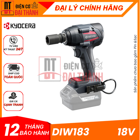 Máy Siết Bu Lông Dùng Pin 18V Kyocera DIW183 (Chưa bao gồm Pin & Sạc)