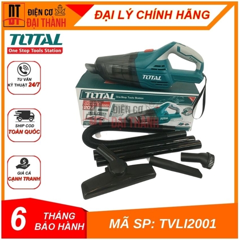 Máy hút bụi dùng pin Lithium 20V Total TVLI2001