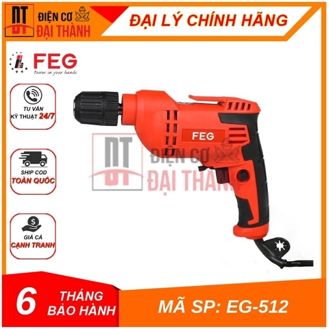 Máy khoan 10mm 400W FEG EG-512