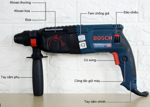 Máy khoan búa Bosch GBH 2-26DRE 800W