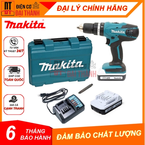 Máy Khoan Búa, Vặn Vít Dùng Pin 18V Makita HP488DWE