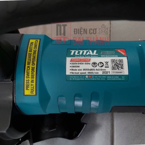 Máy cắt bê tông 2800W 355mm Total TPC9203556