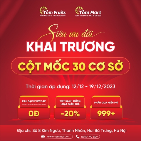 Tưng bừng khai trương cơ sở Tôm Mart thứ 30