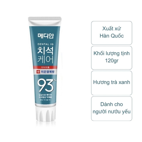 Kem đánh răng Hàn Quốc Median Dental IQ (tuýp 120gr)
