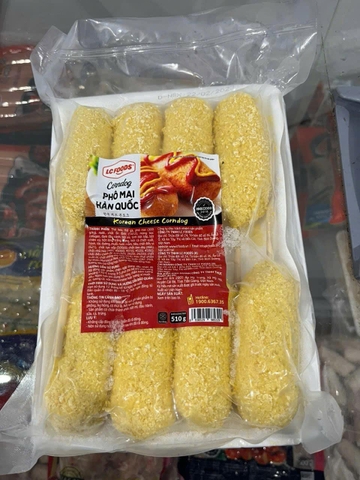 Corndog phô mai Hàn Quốc LC 8c 630g (gói)
