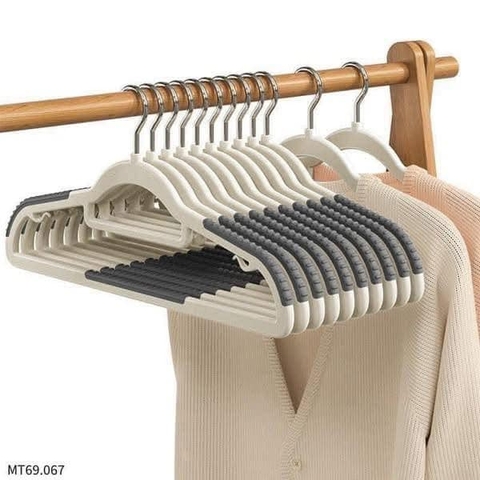 Set 10 chiếc móc áo chống trơn tuột
